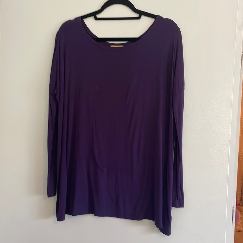 Purple Piko top - size medium